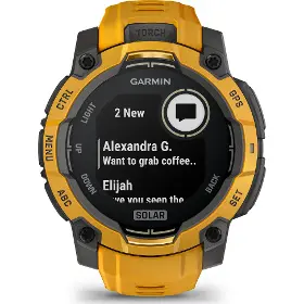 Smart hodinky - Garmin Instinct 3 45mm Solar Sunburst/Grey - 4
