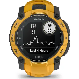 Smart hodinky - Garmin Instinct 3 50mm Solar Sunburst/Grey - 2