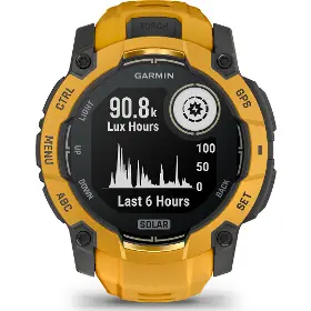 Smart hodinky - Garmin Instinct 3 50mm Solar Sunburst/Grey - 3