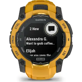 Smart hodinky - Garmin Instinct 3 50mm Solar Sunburst/Grey - 6