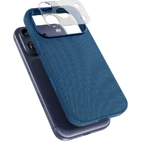 Kryt na mobil - Epico SolidWoven Mag+ iPhone 17 Pro Blue - 7