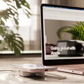 Nabíjecí stanice Qi - Zens USB C-C Pro 2 2v1 Qi2 nabíječka s kabelem 140W Bílá - 8