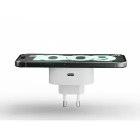 Nabíjecí stanice Qi - Zens Adapter/Qi2 nabíječka s USB-C (15+18W) Bílá - 3