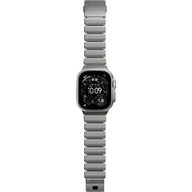 Řemínek na hodinky - Nomad Stratos Natural Titanium/Forest Green Apple Watch 45/46/49mm - 10