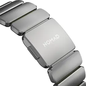 Řemínek na hodinky - Nomad Stratos Natural Titanium/Forest Green Apple Watch 45/46/49mm - 6