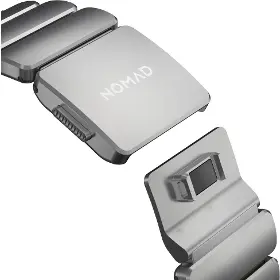 Řemínek na hodinky - Nomad Stratos Natural Titanium/Forest Green Apple Watch 45/46/49mm - 7
