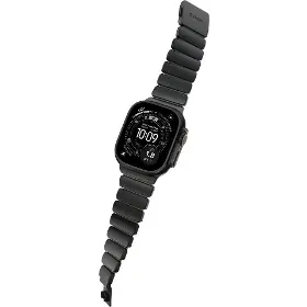 Řemínek na hodinky - Nomad Stratos Black Titanium/Forest Green Apple Watch 45/46/49mm - 13