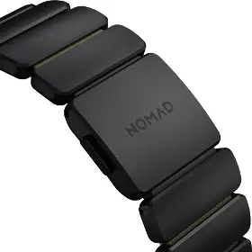 Řemínek na hodinky - Nomad Stratos Black Titanium/Forest Green Apple Watch 45/46/49mm - 6