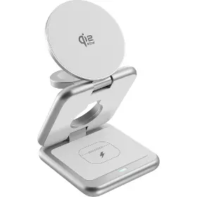 Nabíjecí stanice Qi - Epico UltraBase EF60 Qi2 25W 3in1 Fold Mag+ Silver - 1
