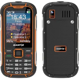 Mobilní telefon - Aligator R60 4G eXtremo černo-oranžový - 1