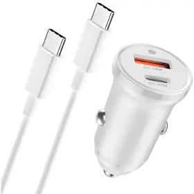 Auto nabíjačka - Mobilnet 30W autonabíjačka s káb. USB-C - 1