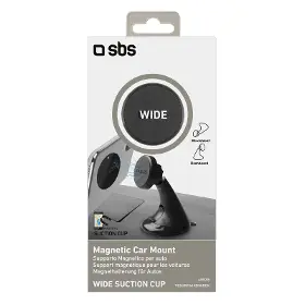 Držiak telefónu - SBS Držiak do auta WIDE LINE s prísavkou, univerzálny, magnetický, čierna - 2