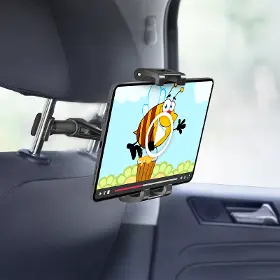 Držiak na tablet - SBS Držiak na opierku hlavy Mount Pro pre smartfón a tablet do 12,9'', čierna - 4