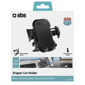 Držiak telefónu - SBS Držiak do auta Gripper, do mriežky, čierna - 2