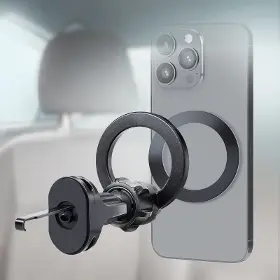 Držiak telefónu - SBS Držiak do auta Circle Mag kompatibilný s MagSafe, do mriežky, čierna - 3