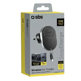 Držiak telefónu - SBS Držiak do auta s MagSafe, do mriežky, 15 W, čierna - 2