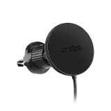 SBS Držiak do auta Circle s MagSafe, do mriežky, 15 W, čierna