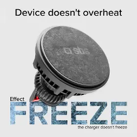 Držiak telefónu - SBS Držiak do auta Frozen Mag, MagSafe, s chladiacim ventilátorom, do mriežky, 15 W, čierna - 8
