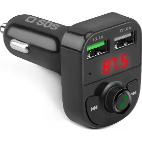 Nabíjačka do auta - SBS TECARFM2USB - 1
