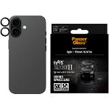 PanzerGlass Ochranný kryt objektívu Hoops Ceramic II pre  iPhone 17/16 Plus/16, čierna
