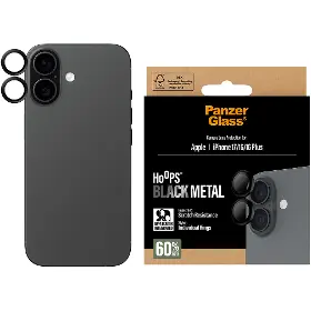 Ochranné sklo - PanzerGlass Ochranný kryt objektívu Hoops pre iPhone 17/16 Plus/16, čierna - 1