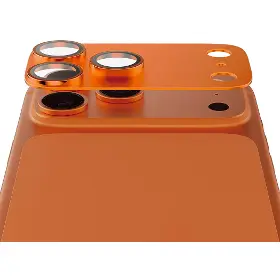 Ochranné sklo - PanzerGlass Ochranný kryt objektívu Fender pre iPhone 17 Pro Max, oranžová - 3