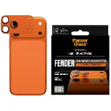 PanzerGlass Ochranný kryt objektívu Fender pre iPhone 17 Pro Max, oranžová