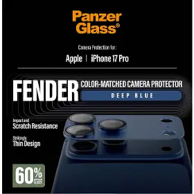 Ochranné sklo - PanzerGlass Ochranný kryt objektívu Fender pre iPhone 17 Pro, modrá - 2