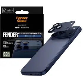 Ochranné sklo - PanzerGlass Ochranný kryt objektívu Fender pre iPhone 17 Pro, modrá - 6