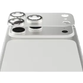 Ochranné sklo - PanzerGlass Ochranný kryt objektívu Fender pre iPhone 17 Pro, strieborná - 3