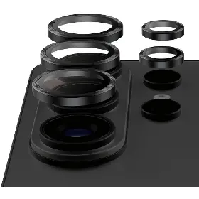 Ochranné sklo - PanzerGlass Ochranný kryt objektívu Hoops Ceramic II pre Samsung Galaxy S26 Ultra, čierna - 3