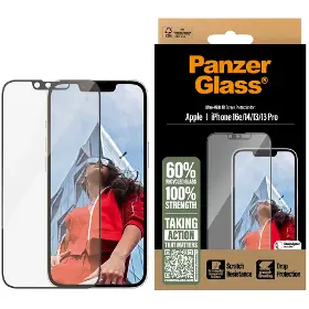 Ochranné sklo - PanzerGlass Tvrdené sklo UWF s aplikátorom pre iPhone 17e/16e/14/13/13 Pro, čierna - 4