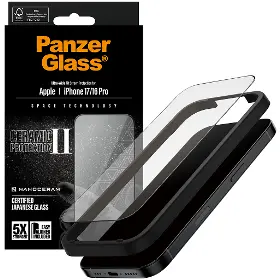 Ochranné sklo - PanzerGlass Tvrdené sklo UWF Ceramic II s aplikátorom pre iPhone 17/16 Pro, čierna - 4