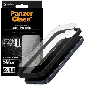 Ochranné sklo - PanzerGlass Tvrdené sklo UWF Ceramic II s aplikátorom pre iPhone 17 Pro, čierna - 4