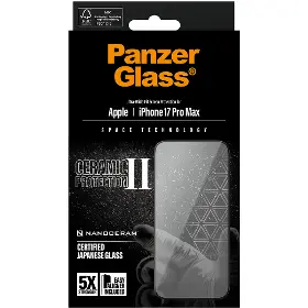 Ochranné sklo - PanzerGlass Tvrdené sklo UWF Ceramic II s aplikátorom pre iPhone 17 Pro Max, čierna - 5