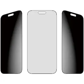 Ochranné sklo - PanzerGlass Tvrdené sklo UWF 2-Way Privacy s aplikátorom pre iPhone 17 Pro Max, čierna - 4