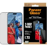 PanzerGlass Tvrdené sklo UWF 2-Way Privacy s aplikátorom pre iPhone 17 Pro Max, čierna