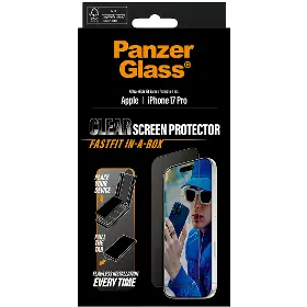 Ochranné sklo - PanzerGlass Tvrdené sklo UWF s Fastfit pre iPhone 17 Pro, čierna - 5