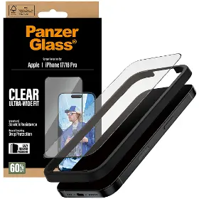 Ochranné sklo - PanzerGlass Tvrdené sklo UWF s aplikátorom pre iPhone 17/16 Pro, čierna - 4