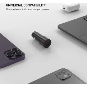 Nabíječka do auta - Fixed Autonabíječka USB-C/USB-A 63W - 2