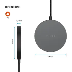 Bezdrátová nabíječka - Fixed MagPad Slim Qi2.2 Grey - 9