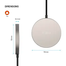 Bezdrátová nabíječka - Fixed MagPad Slim Qi2.2 Titan - 9