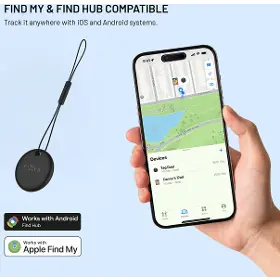 Bluetooth lokátor - Fixed Tag Dual - Find My/Find Hub Black - 3