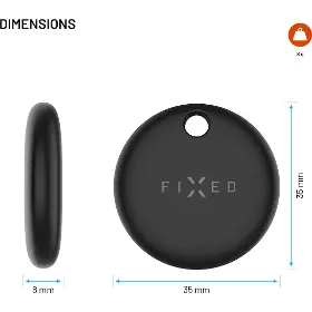 Bluetooth lokátor - Fixed Tag Dual - Find My/Find Hub Black - 8