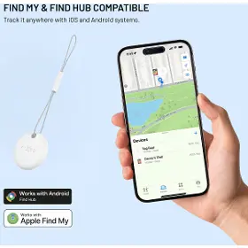 Bluetooth lokátor - Fixed Tag Dual - Find My/Find Hub White - 3
