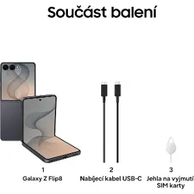 Mobilný telefón - Samsung Galaxy Z Flip8 5G 12/512GB Graphite - 7