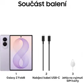 Mobilní telefon - Samsung Galaxy Z Fold8 5G 12/512GB Lavender + Výkupní bonus až 5 000 Kč - 8