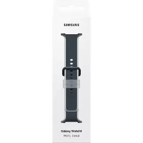 Řemínek na hodinky - Samsung Watch9 Silicone Band M/L Black - 4