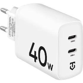 Nabíječka do sítě - Tactical Base Plug Dual 40W White - 2