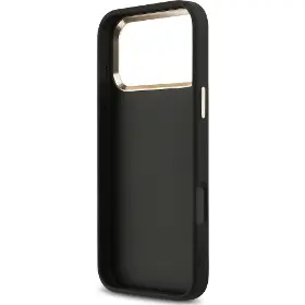 Kryt na mobil - Guess PU Leather 4G Metal Logo Gold Frame iPhone 17 Pro Max Black - 6